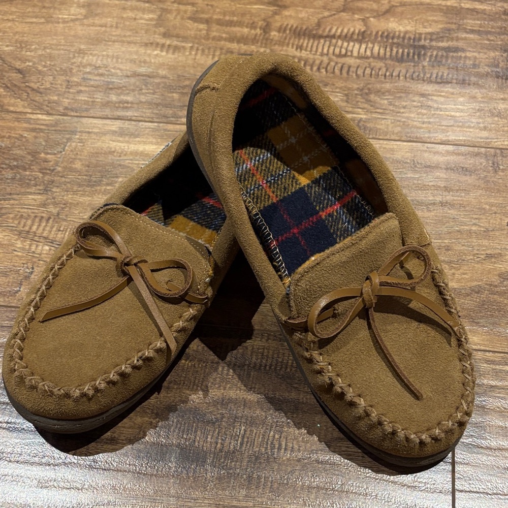 Cozy Brown tan Kids softmoc Slippers